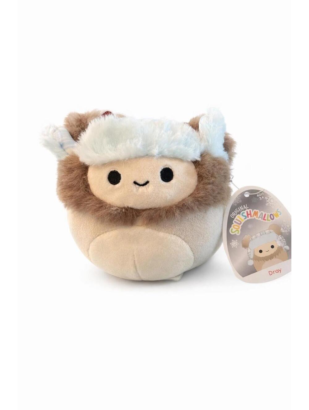 Squishmallows Dray Winter Bigfoot Yeti Plush Original Kellytoy Soft EUC